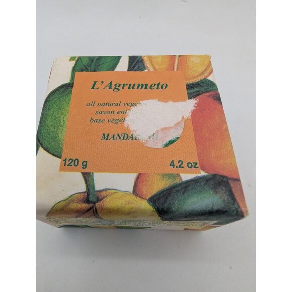 L'Agrumeto All Natural Vegetable Soap BERGAMOTTO 4.4 oz / 125 g Italy - Picture 1 of 6